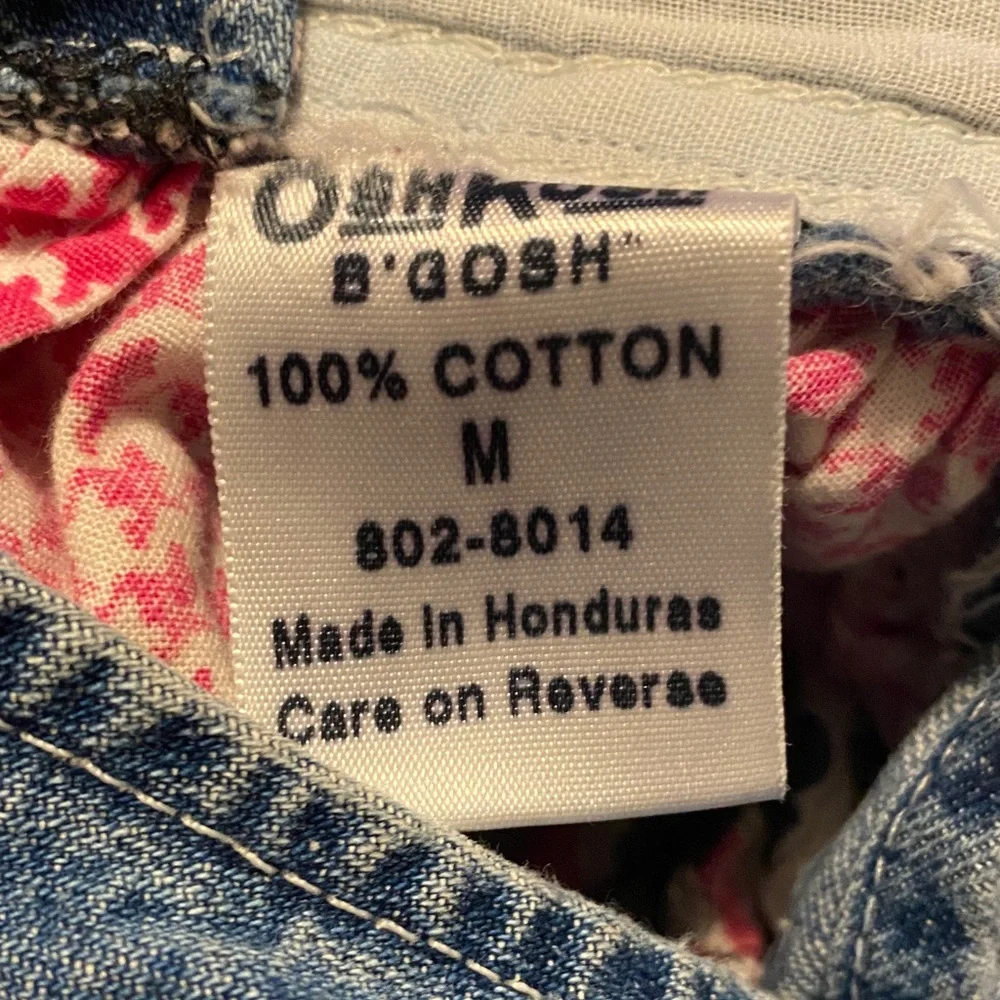 OshKosh B'gosh Denim Overall Dress with Paris Skirt toddler Med
